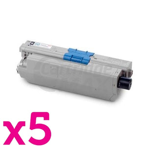 5 x Generic OKI C510,C530, MC561 Black Toner Cartridge (44469806)