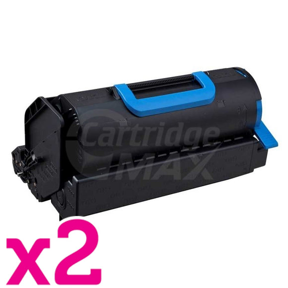 2 x OKI Generic B721 B731 MB760 MB770 Black Toner Cartridge - 25,000 pages (45488903)