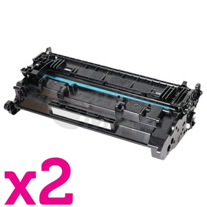 2 x HP CF226A (26A) Generic Black Toner Cartridge - 3,100 Pages