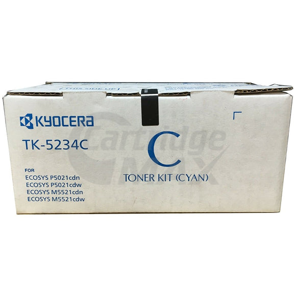 Original Kyocera TK-5234C Cyan Toner Cartridge Ecosys M5521, P5021
