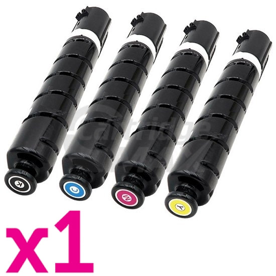 4 Pack Canon TG-65 GPR-51 Generic Toner Cartridges Combo [BK,C,M,Y]