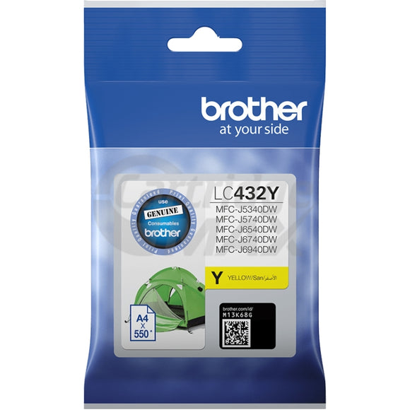Brother LC-432Y Original Yellow Ink Cartridge