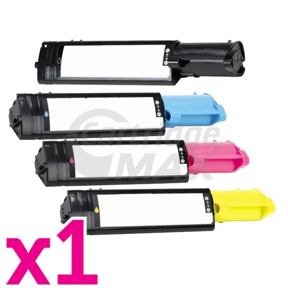 4-Pack Dell-3010 Generic laser toner cartridge [1BK,1C,1M,1Y]