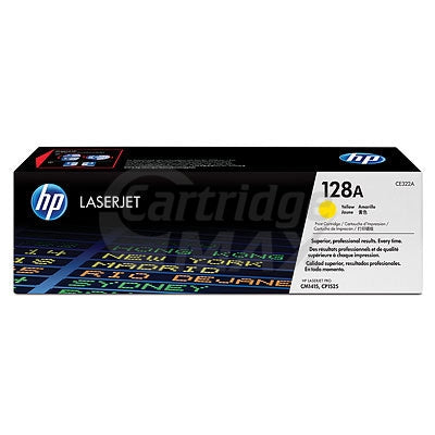 HP CE322A (128A) Original Yellow  Toner Cartridge - 1,300 Pages