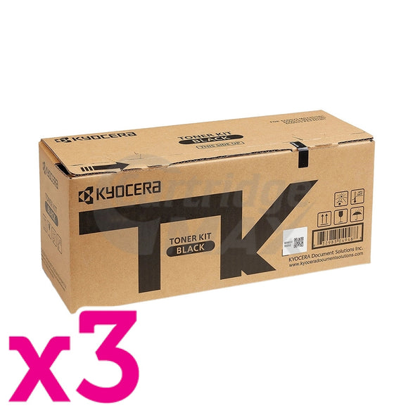 3 x Original Kyocera TK-8559K Black Toner Cartridge