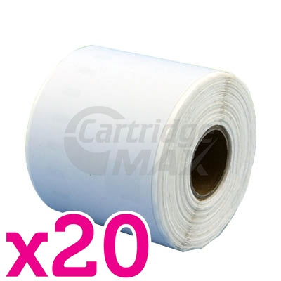 20 x Dymo SD99019 / S0722480 Generic White Label Roll 59mm x 190mm  - 110 labels per roll