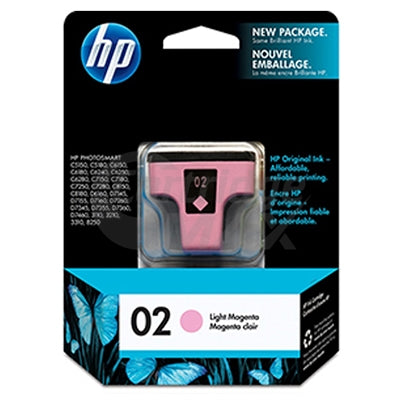 HP 02 Original Light Magenta Inkjet Cartridge C8775WA