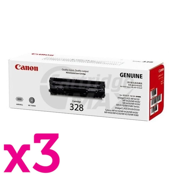 3 x Original Canon CART-328 Black Toner Cartridge