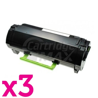 3 x Lexmark 56F6000 Generic MS421 / MS521 / MS622 / MX421 / MX522 / MX622 Black Toner Cartridge