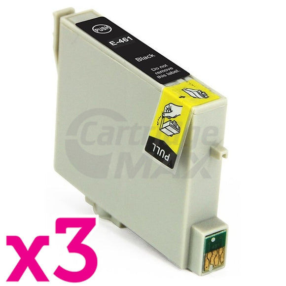 3 x Generic Epson T0461 Black Ink Cartridge