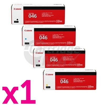 4-Pack Original Canon CART-046 Toner Combo [1BK+1C+1M+1Y]