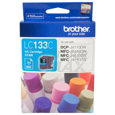 Original Brother LC-133C Cyan Ink Cartridge - 600 Pages