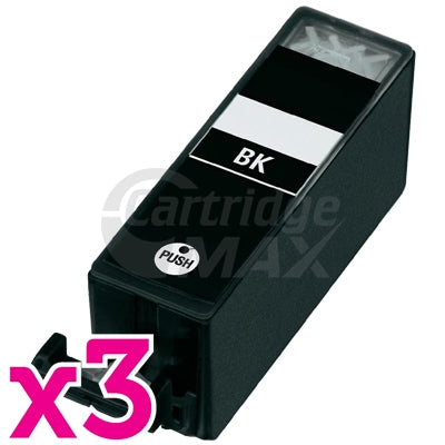 3 x Pack Canon PGI-525BK Generic Black Inkjet (with Chip)