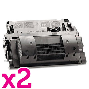 2 x HP CE390X (90X)  Generic Black High Yield Toner Cartridge - 24,000 Pages