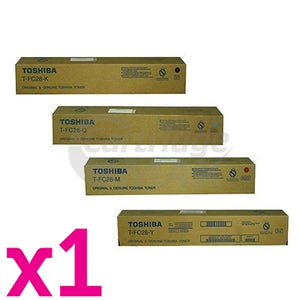 4-Pack Original Toshiba e-Studio 2330C, 2820C, 3520C, 4520C Toner Combo [BK+C+M+Y]