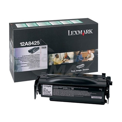 Lexmark T430 Original 12A8425 Black High Yield Return Program Toner Cartridge