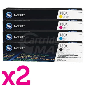 2 sets of 4 Pack HP CF350A-CF353A (130A) Original Toner Cartridges [2BK,2C,2M,2Y]