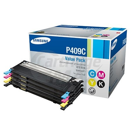 4-Pack Original Samsung CLP-310 CLP-315 CLX-3170 CLX-3175 CLT-P409C Value Pack Toner Cartridge SU396A [1BK,1C,1M,1Y]