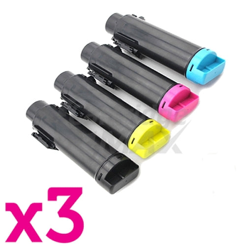 3 sets of 4 Pack Generic Fuji Xerox DocuPrint CP315, CM315 Toner Cartridges (CT202610-CT202613)