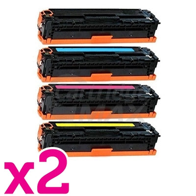 2 sets of 4 Pack HP 410X (CF410X-CF413X) Generic Toner Cartridges [2BK,2C,2M,2Y]