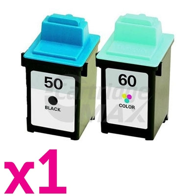 Lexmark No.50 + No.60 (17G0050 + 17G0060) Generic Ink Cartridges Combo [1BK,1CL]