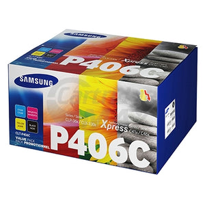 Value Pack - Original Samsung CLP-360, CLP-365, CLX-3300, CLX-3305 CLT-P406C Toner SU377A [1BK,1C,1M,1Y]