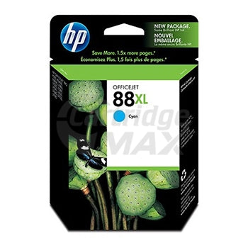 HP 88XL Original Cyan High Yield Inkjet Cartridge C9391A  - 1,700 Pages