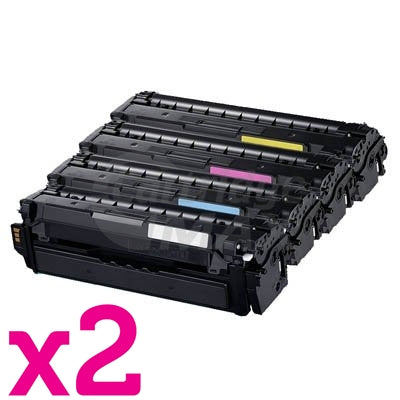 2 sets of 4 Pack Generic Samsung SLC2620 SLC2670 SLC2680 Toner Cartridge Set CLT-505L [2BK,2C,2M,2Y]