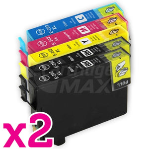 10 Pack Generic Epson 202XL (C13T02P192-C13T02P492) High Yield Ink Combo [4BK,2C,2M,2Y]