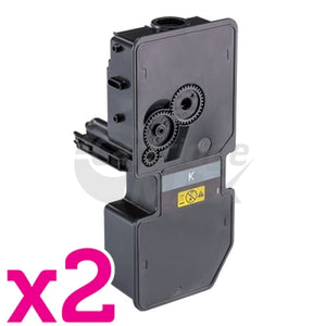 2 x Compatible for TK-5234K Black Toner Cartridge suitable for Kyocera Ecosys M5521, P5021