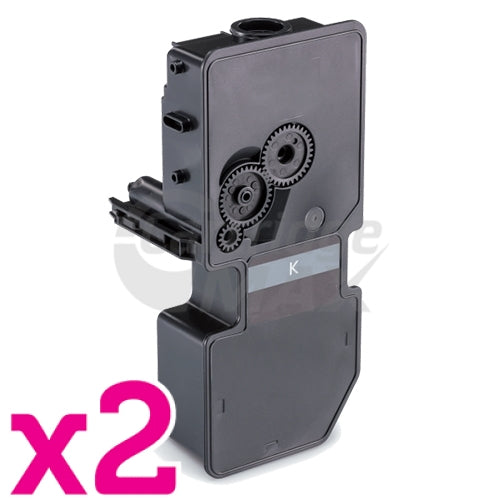 2 x Compatible for TK-5244K Black Toner Cartridge suitable for Kyocera Ecosys M5526, P
