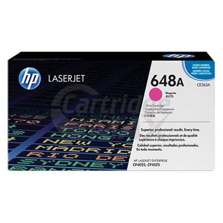 HP CE263A (648A) Original Magenta Toner Cartridge - 11,000 Pages
