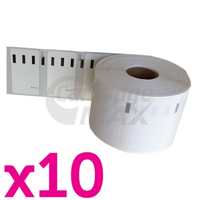 10 x Dymo SD11354 / S0722540 Generic Multi Purpose Label Roll 57mm x 32mm - 1,000 labels per roll