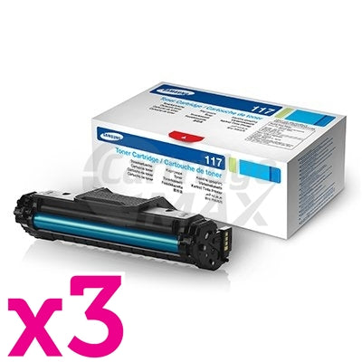 3 x Original Samsung SCX4655 (MLT-D117S 117) Black Toner Cartridge SU853A