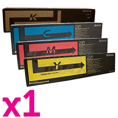 4 Pack Original Kyocera TK-8709 Toner Combo TASKalfa 6550ci, TASKalfa 7550ci [1BK,1C,1M,1Y]