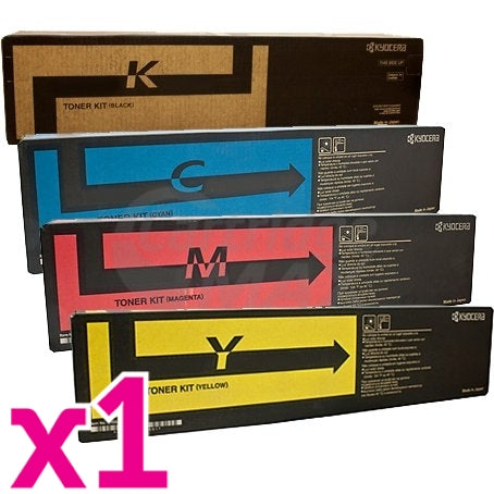 4 Pack Original Kyocera TK-8604 Toner Combo FS-C8650DN [1BK,1C,1M,1Y]