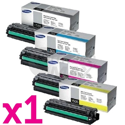 4 Pack Original Samsung SLC2620 SLC2670 SLC2680 Toner Cartridge Set CLT-505L [BK+C+M+Y]