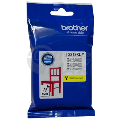 Original Brother LC-3319XLY High Yield Yellow Ink Cartridge