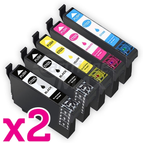 10 Pack Epson 702XL Generic High Yield Inkjet Cartridges Combo [4BK,2C,2M,2Y]