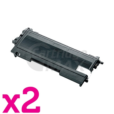 2 x Brother TN-2025 Black Generic Toner Cartridge