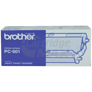 Brother PC-501 Original A single, Pre-loaded, Thermal Printing Ribbon, Frame & Gears