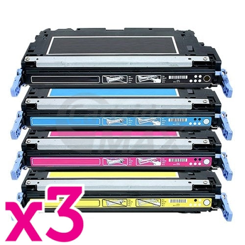3 sets of 4 Pack HP Q6470A-Q7583A (501A/503A) Generic Toner Cartridges [3BK,3C,3M,3Y]
