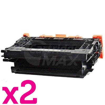 2 x HP 37X CF237X Generic Black High Yield Toner Cartridge - 25,000 Pages