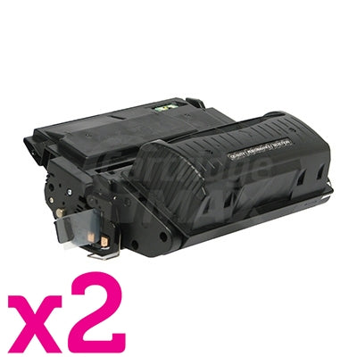 2 x HP Q5942X (42X) Generic Black Toner Cartridge - 20,000 Pages