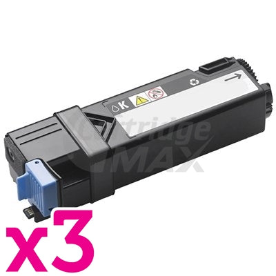 3 x Dell 2130cn 2135cn Black Generic laser toner Cartridge