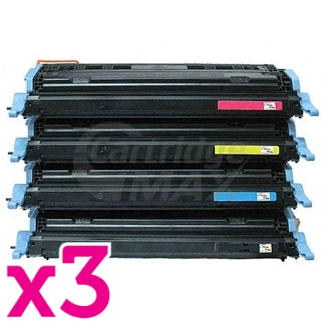 3 sets of 4 Pack HP C9720A-C9723A (641A) Generic Toner Cartridges [3BK,3C,3M,3Y]