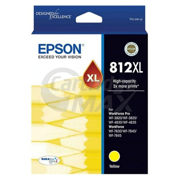 Epson 812XL (C13T05E492) Original Yellow High Yield Ink Cartridge