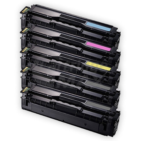 5 Pack Generic Samsung CLP-415, CLX-4170, CLX-4195 Cartridge Combo CLT504S [2BK,1C,1M,1Y]