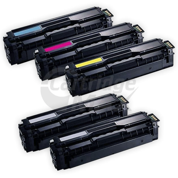 5-Pack Generic Samsung CLP-680, CLX-6260 Cartridge Combo [CLT506L] - [2BK,1C,1M,1Y]