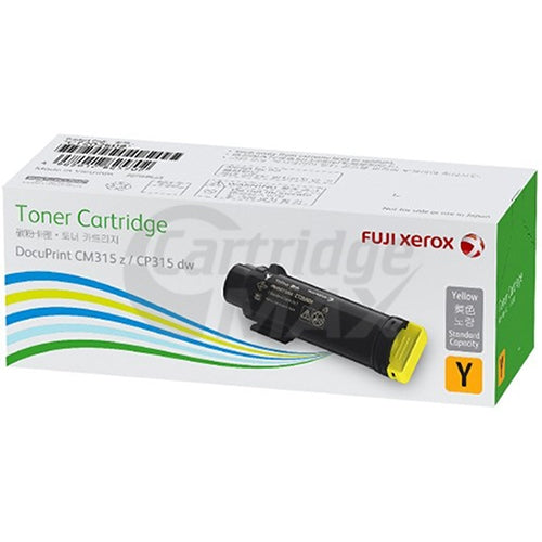 Original Fuji Xerox DocuPrint CP315, CM315 Yellow Standard Yield Toner Cartridge (CT202609)